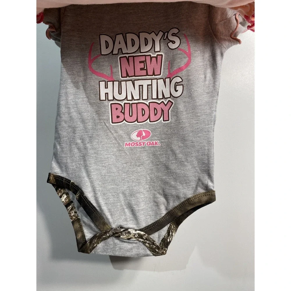 mossy‎ oak baby girls 3 pack bodysuits camo size 12 months